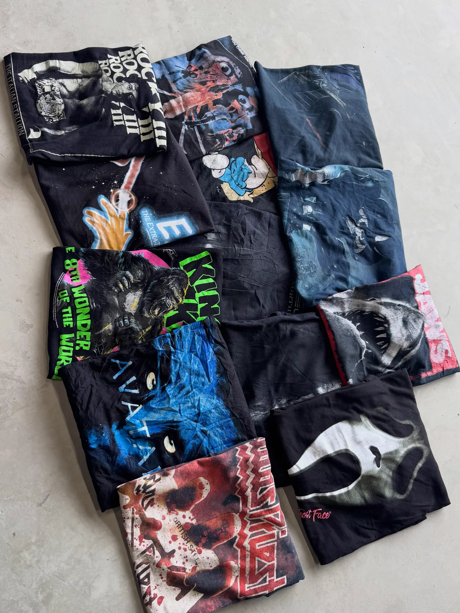 大量のビンテージTシャツ